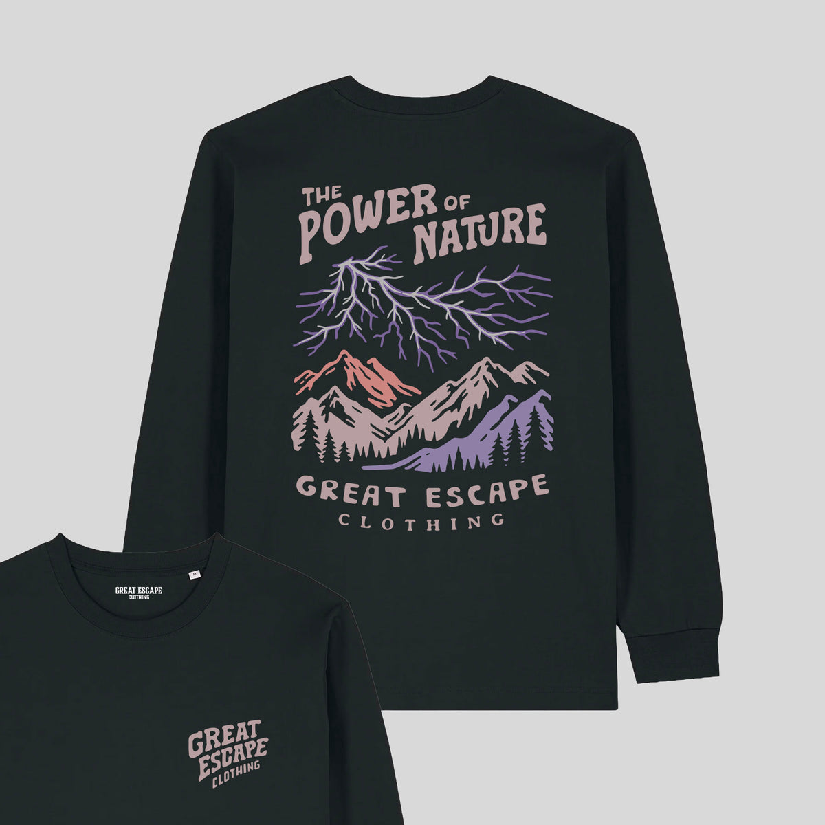Organic THE POWER OF NATURE Long Sleeve T-Shirt