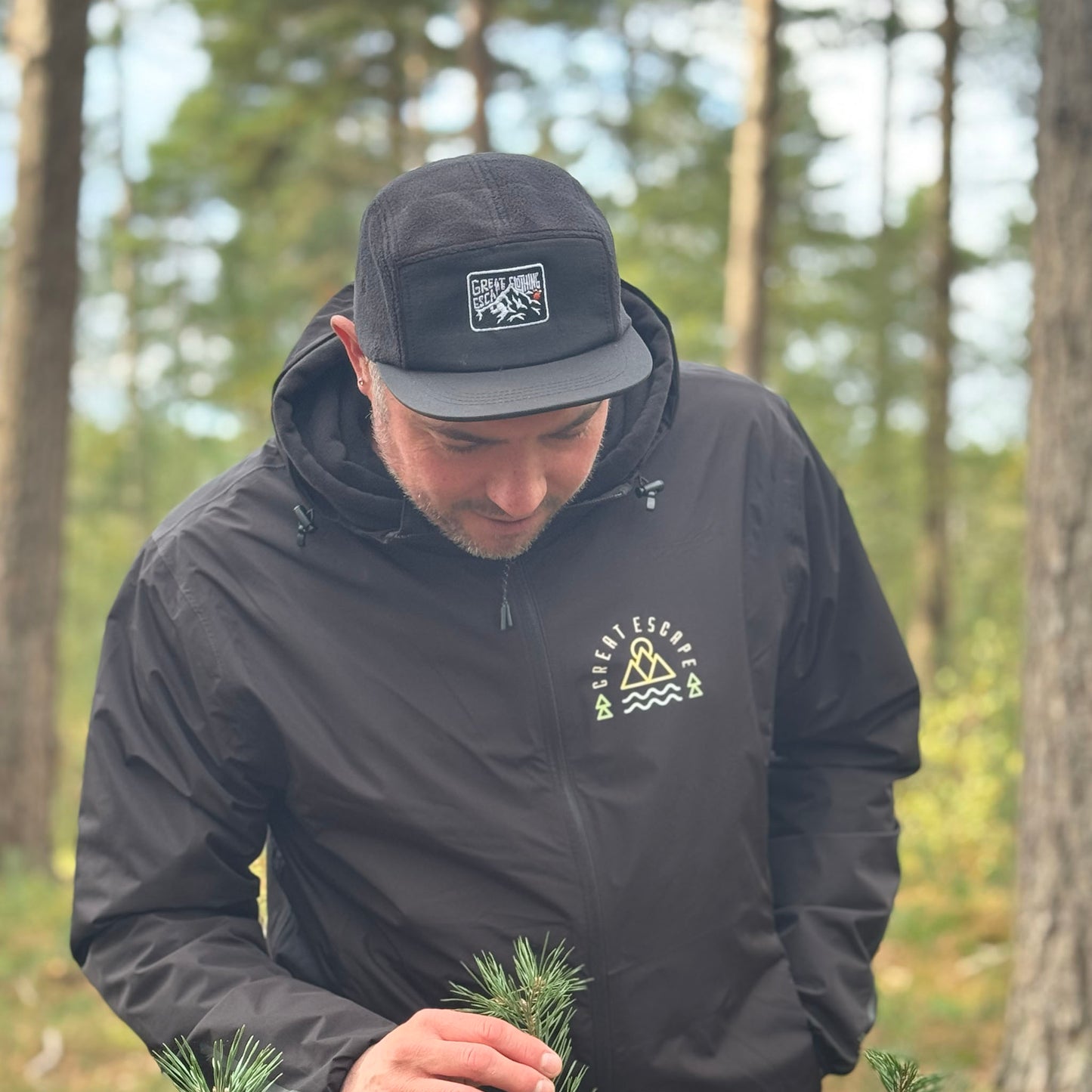 Black Recycled Fleece Cap