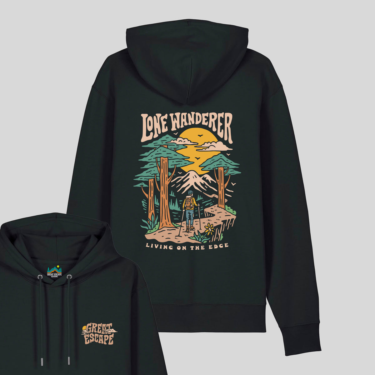 Organic LONE WANDERER Hoodie