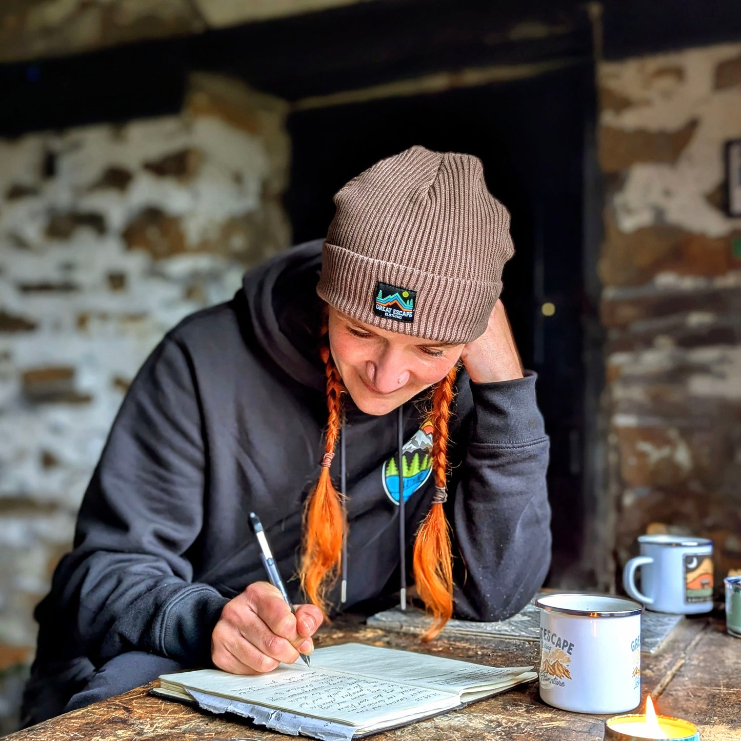 Mocha Logo Fisherman Beanie