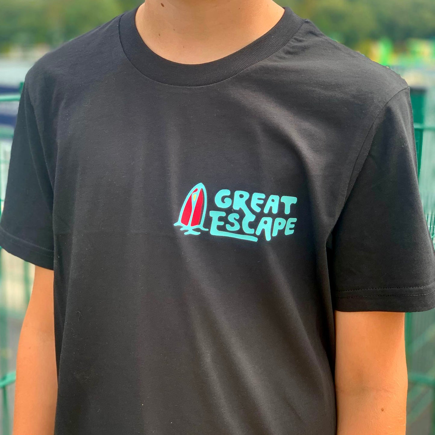 Black Organic Beach Vibes Only T-Shirt