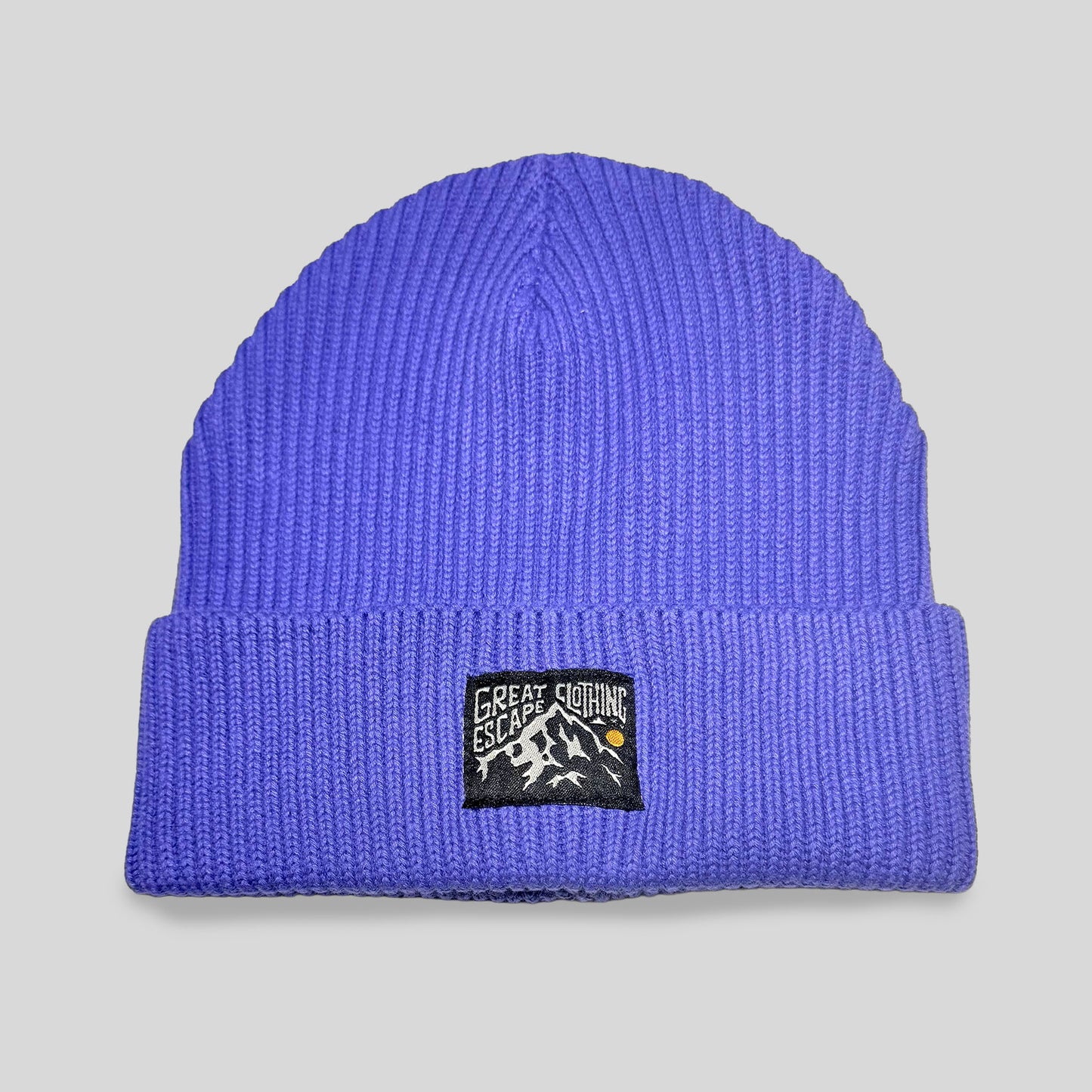 Purple Peaks Fisherman Beanie