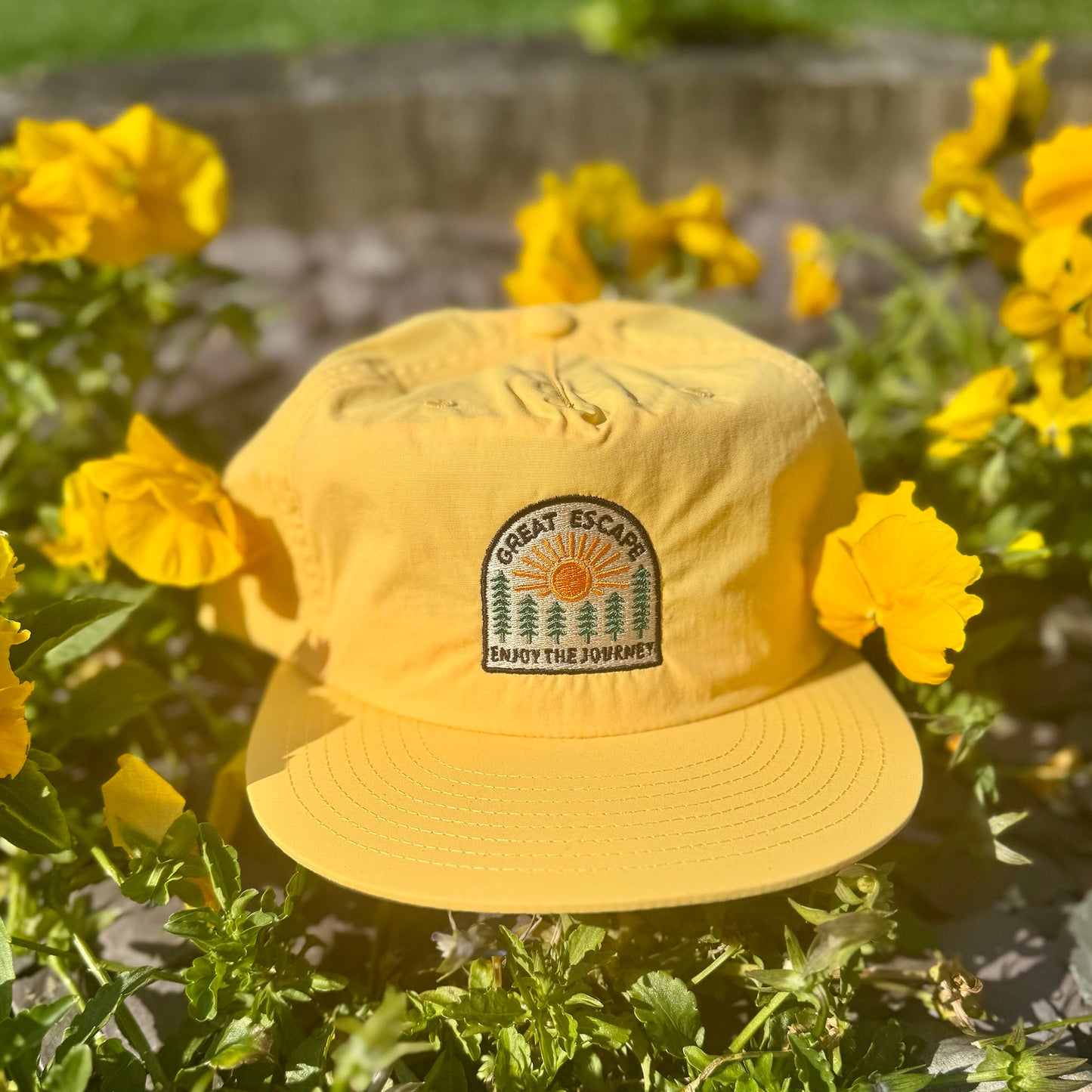 Sunshine Yellow ENJOY THE JOURNEY Cap