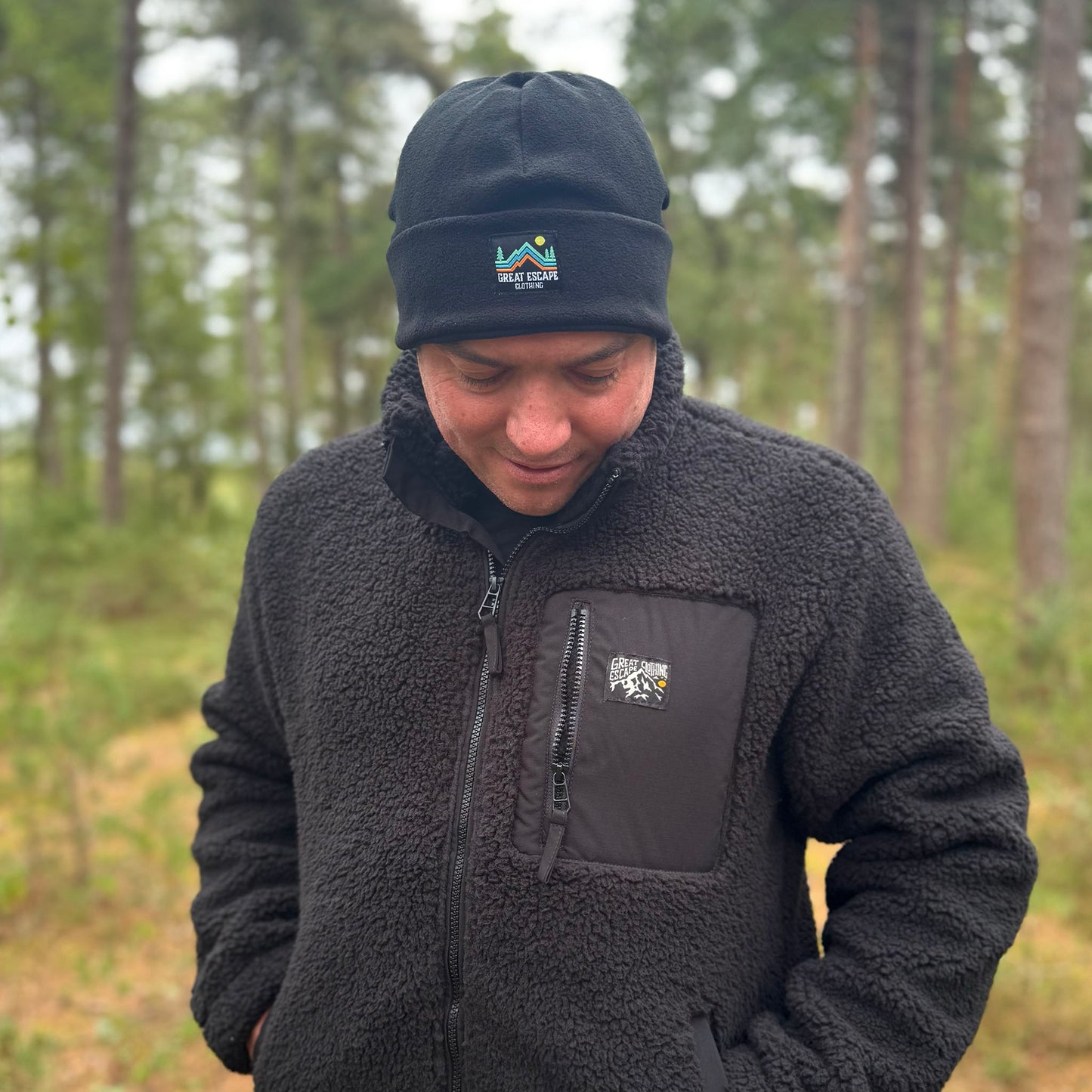 Black Fleece Logo Beanie