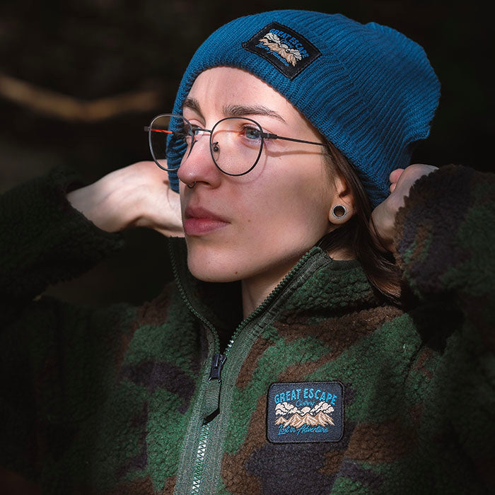 Recycled Lost In Adventure Sherpa Camo Fleece Jacket