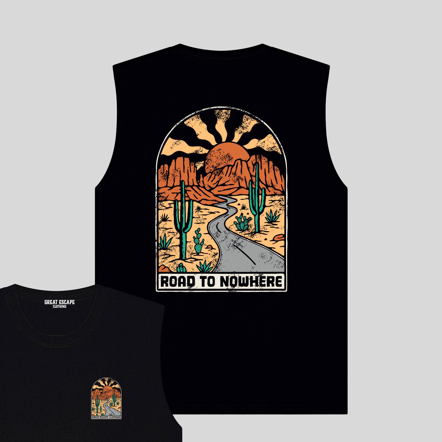 Organic ROAD TO NOWHERE Tank Top