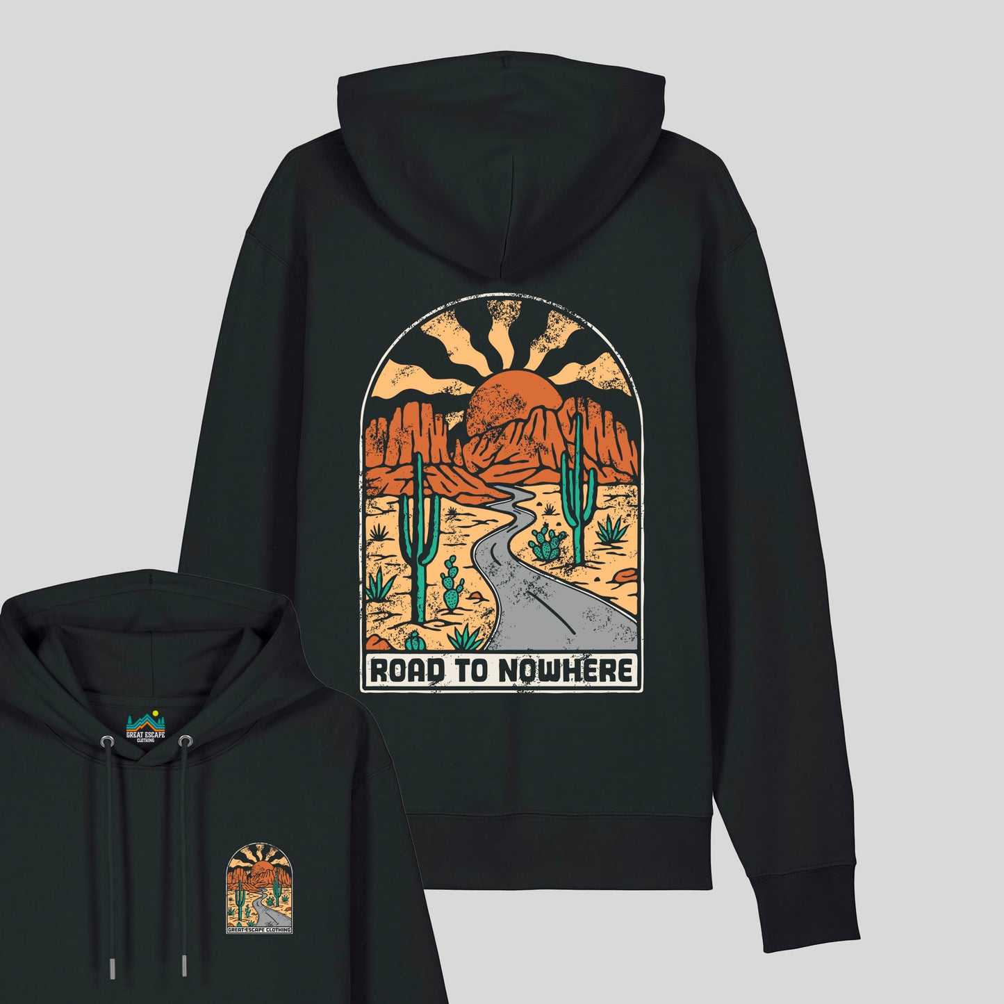 Organic ROAD TO NOWHERE Hoodie