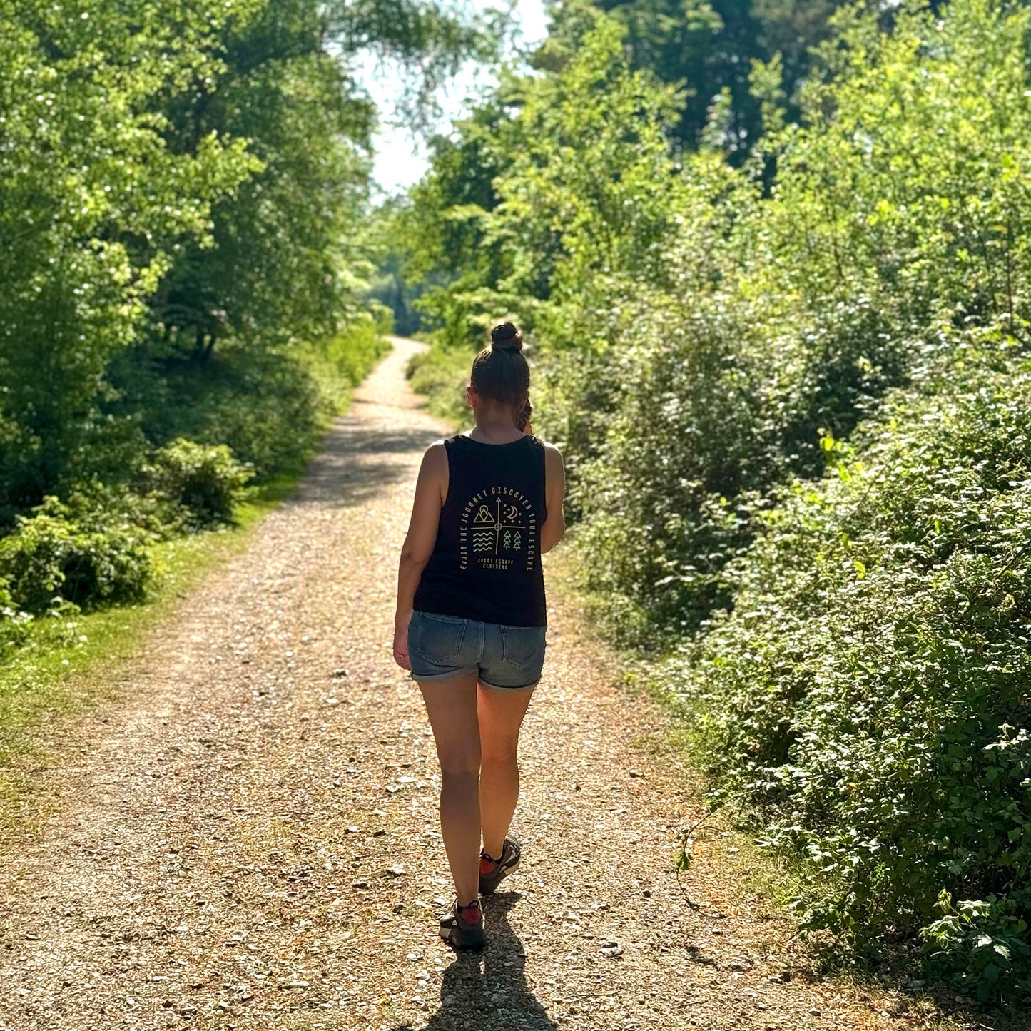 Organic Enjoy The Journey… Discover Your ESCAPE Cropped Vest Top
