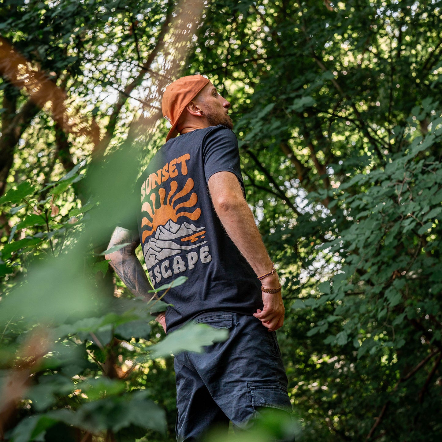 Organic SUNSET ESCAPE PUFF PRINT T-Shirt