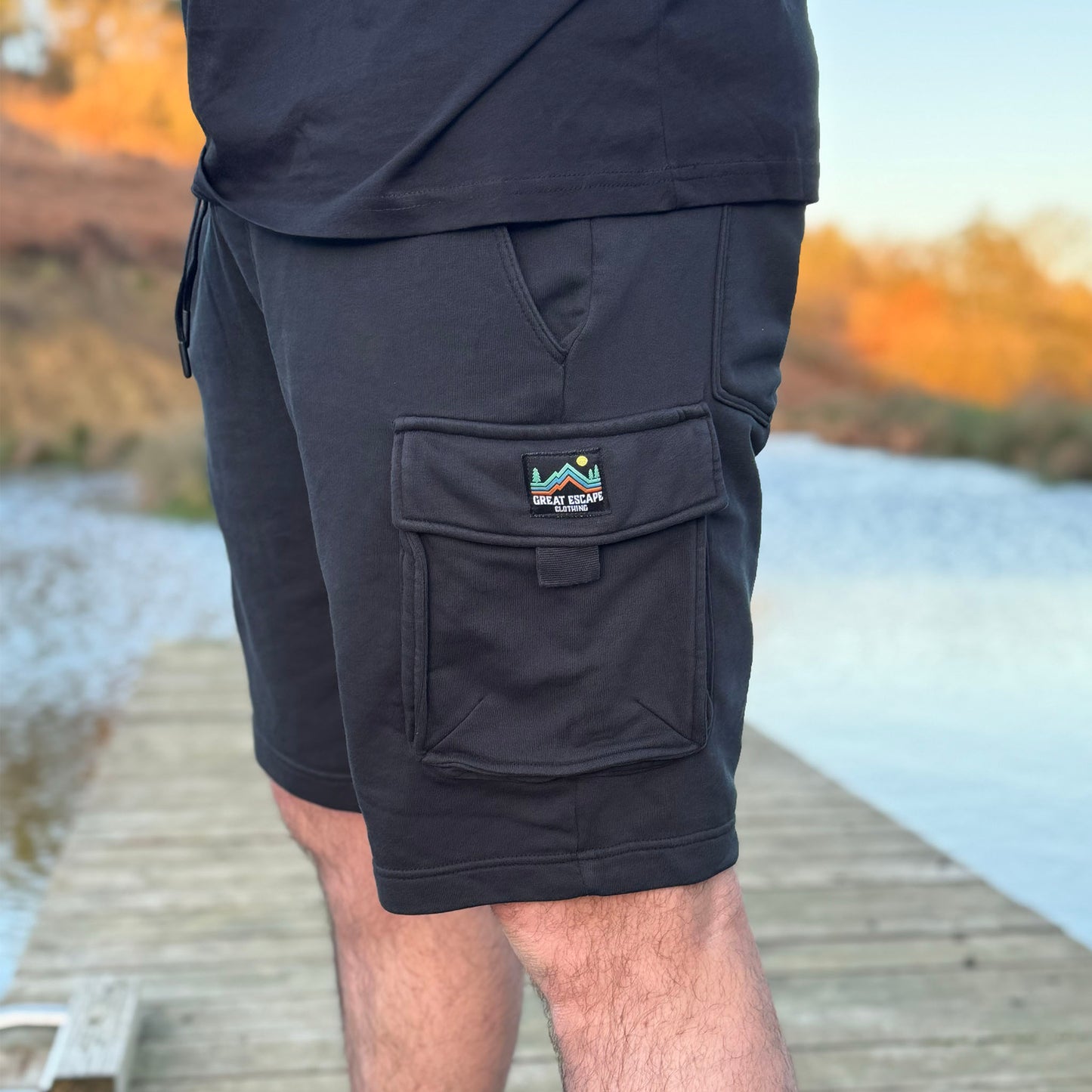 Black Logo Shorts