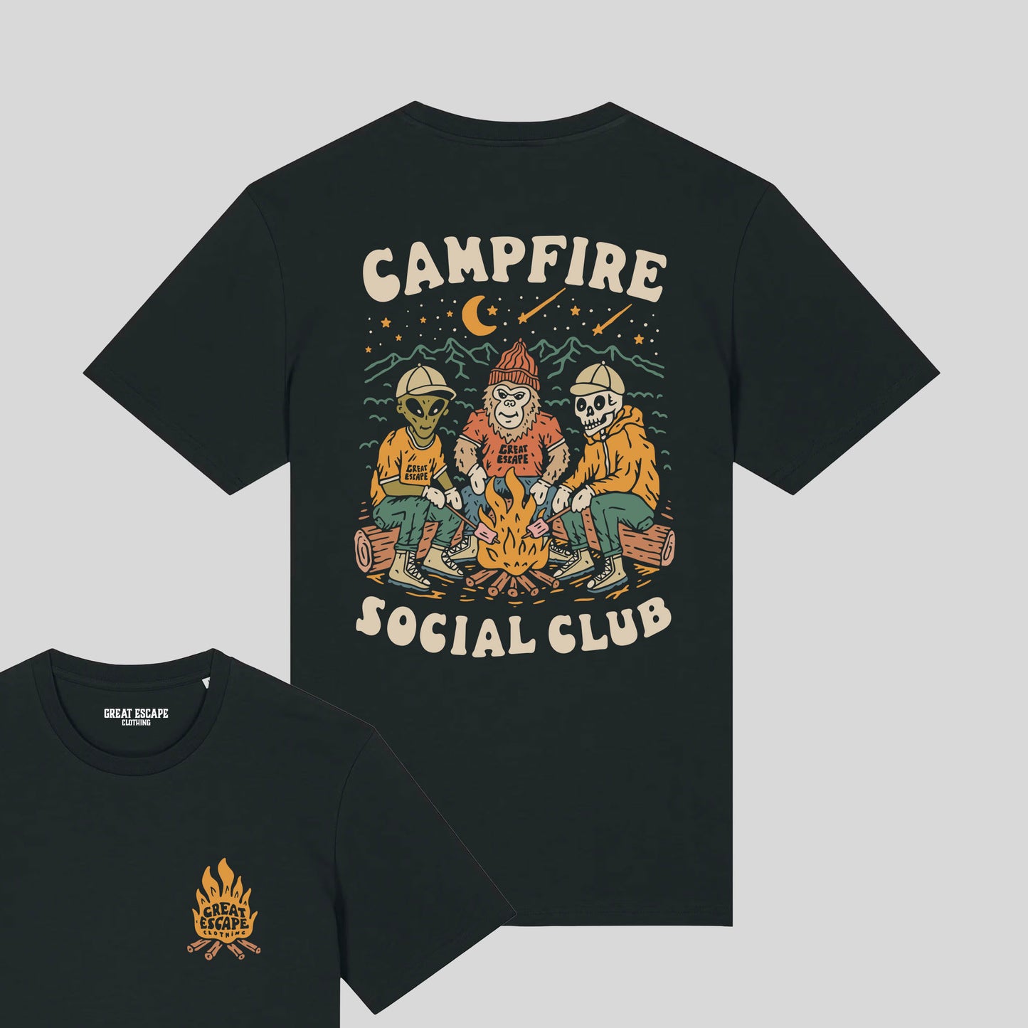 Organic CAMPFIRE SOCIAL CLUB T-Shirt