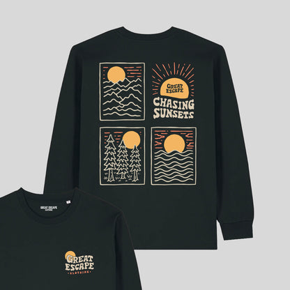 Organic CHASING SUNSETS Long Sleeve T-Shirt