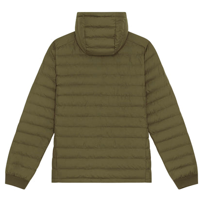 Mens Recycled Small Ribbed Padded Khaki Jacket