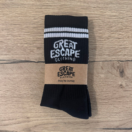 Black Enjoy The Journey Socks
