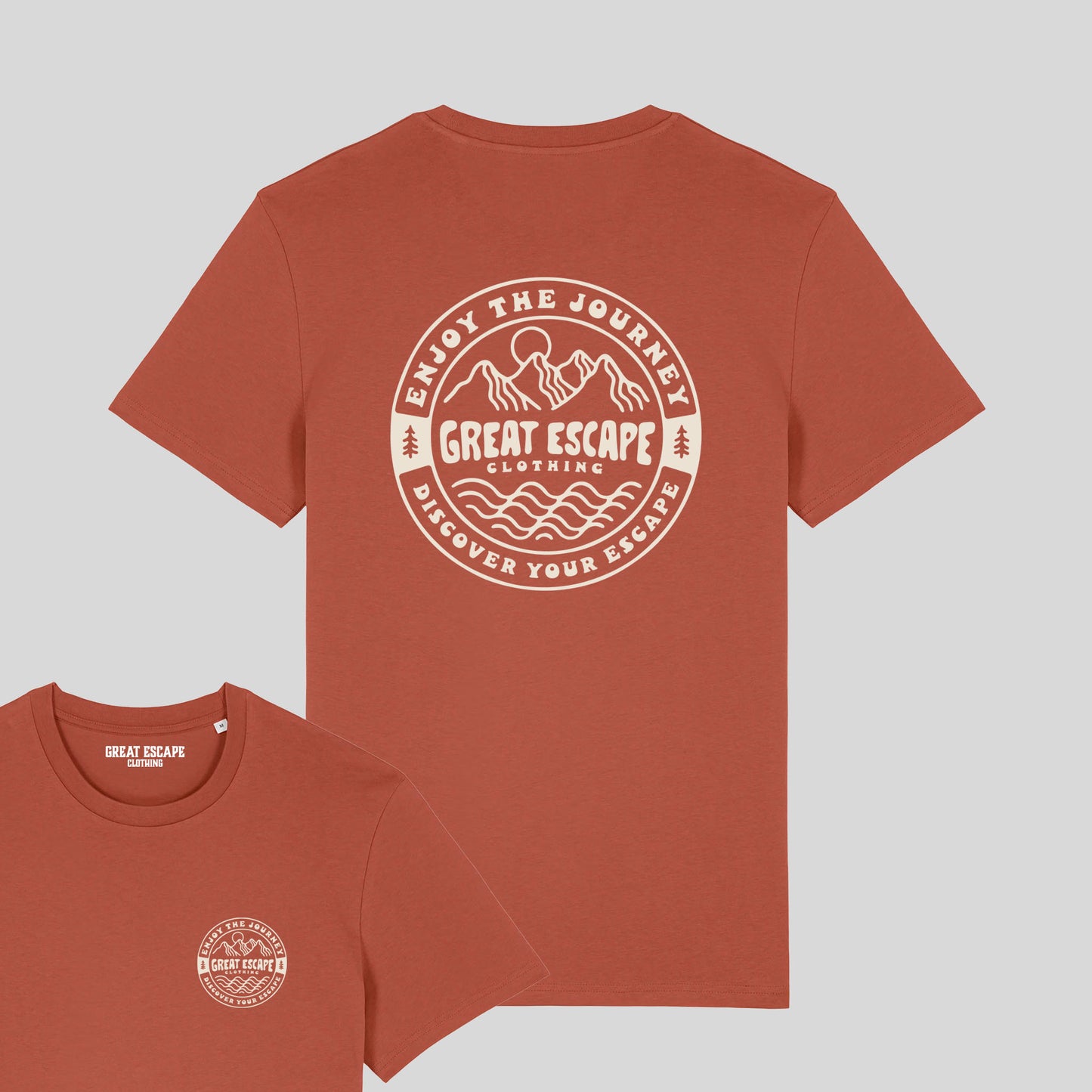 Organic GREAT ESCAPE Slogan T-Shirt