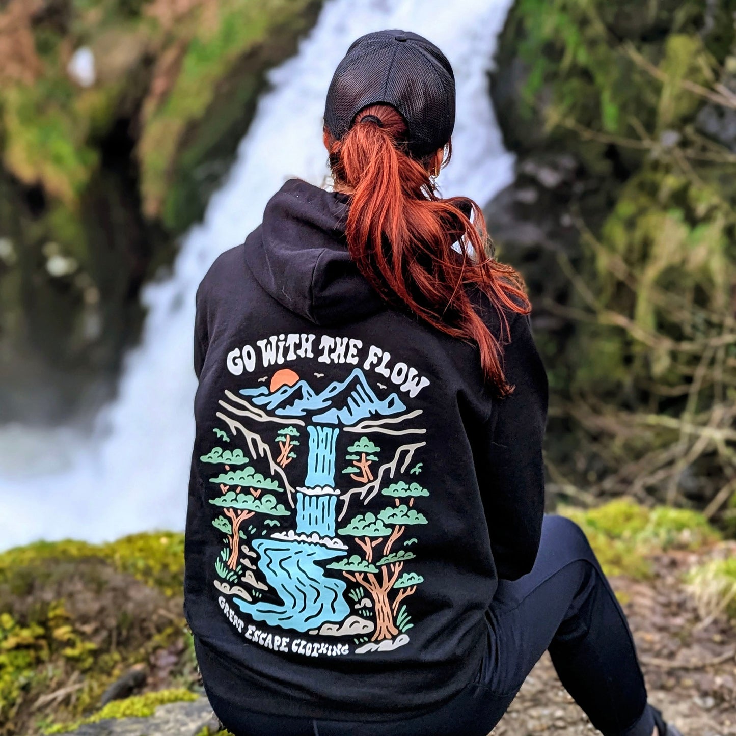 Organic GO WITH THE FLOW Hoodie