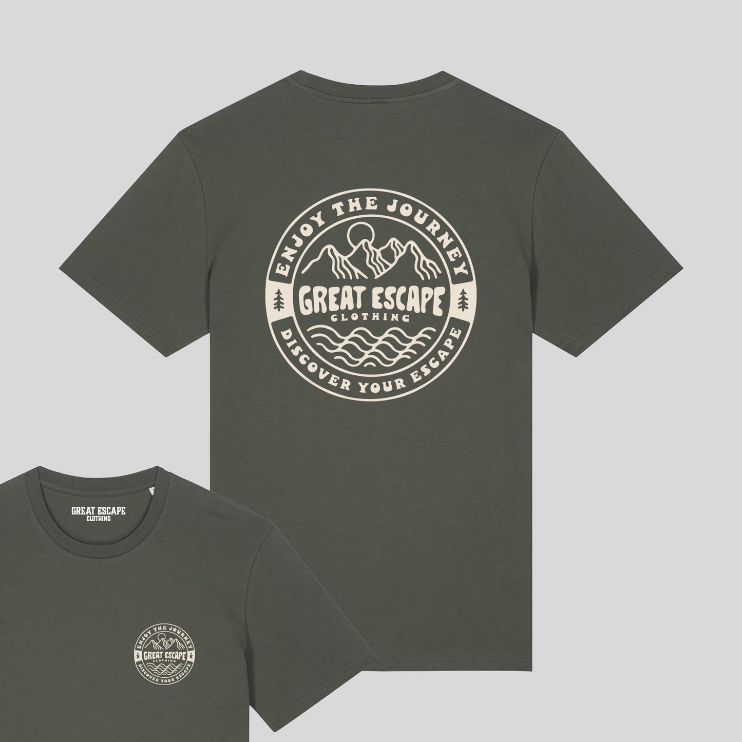 Organic GREAT ESCAPE Slogan T-Shirt