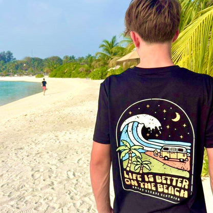 Organic LIFE IS BETTER ON THE BEACH T-Shirt