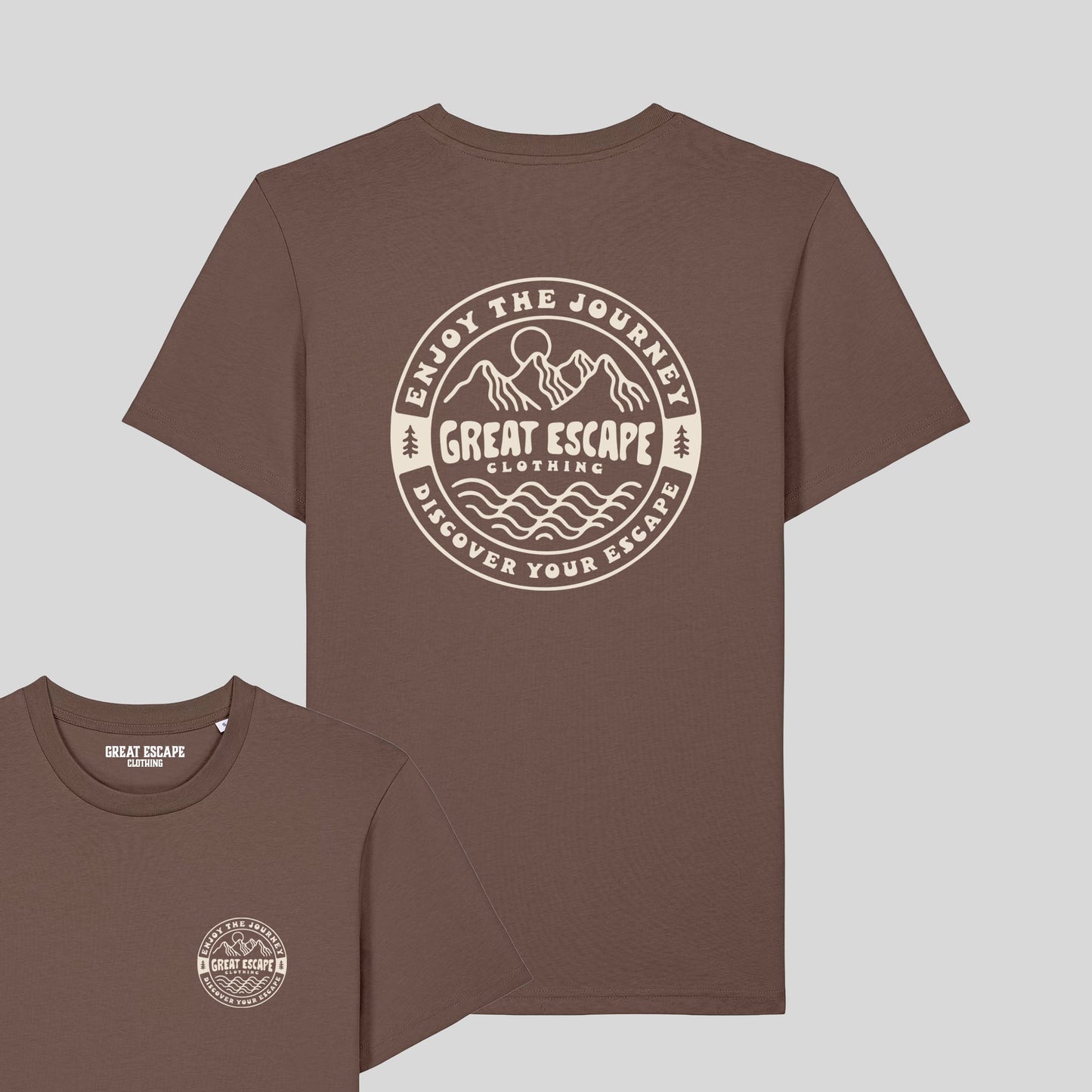 Organic GREAT ESCAPE Slogan T-Shirt