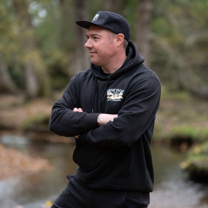 Organic Lost In Adventure Black Hoodie