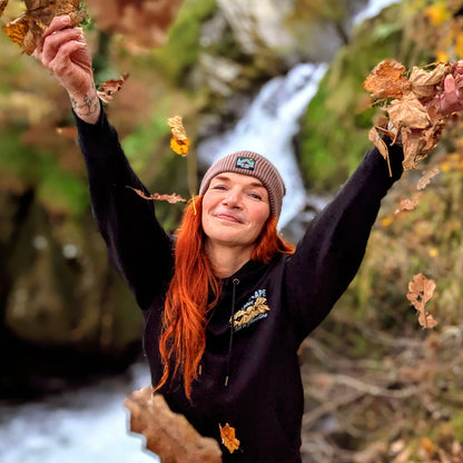 Organic Lost In Adventure Black Hoodie