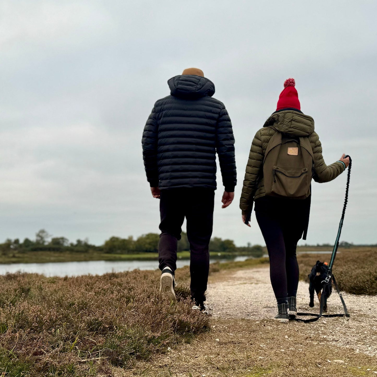 Mens Recycled Small Ribbed Padded Black Jacket