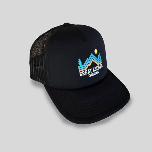 Black Logo Trucker Cap