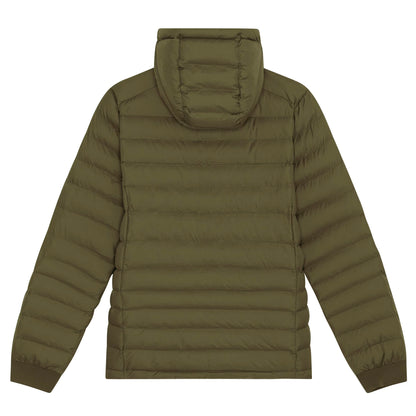 Woman’s Recycled Small Ribbed Padded Khaki Jacket