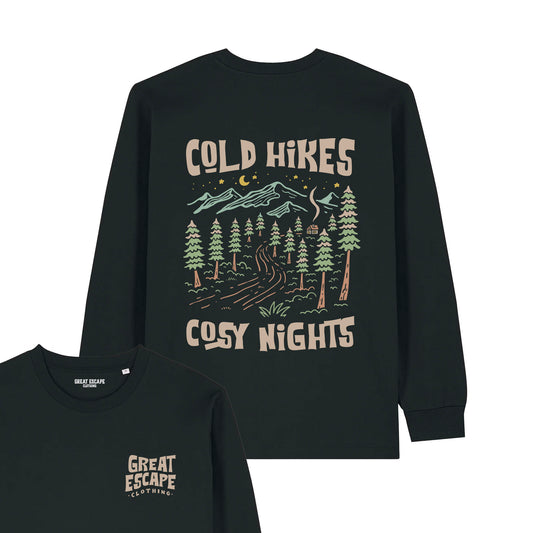 Organic COLD HIKES COSY NIGHTS Long Sleeve T-Shirt