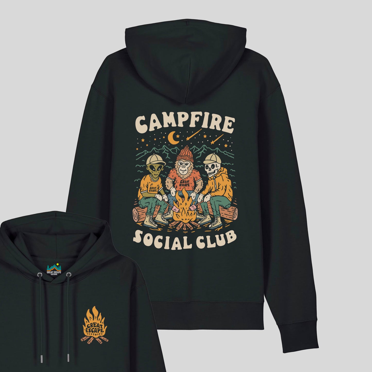 Organic CAMPFIRE SOCIAL CLUB Hoodie