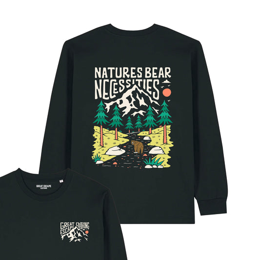 Organic Natures Bear Necessities Long Sleeve T-Shirt