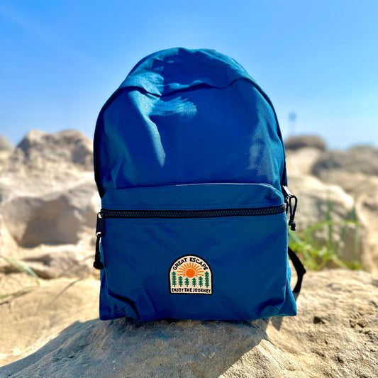 Deep Ocean Blue ENJOY THE JOURNEY Everyday Backpack