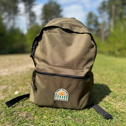 Khaki ENJOY THE JOURNEY Everyday Backpack