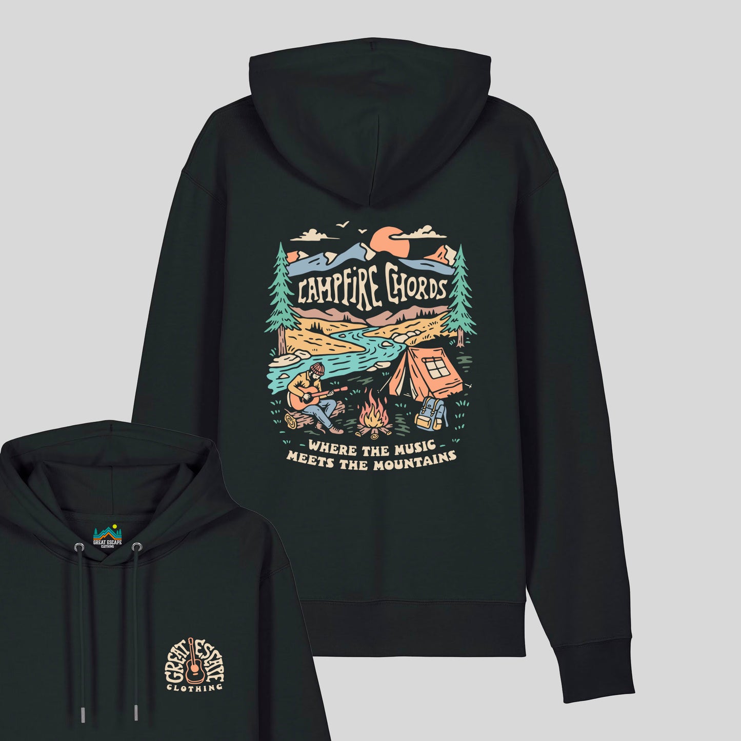 Organic CAMPFIRE CHORDS Hoodie