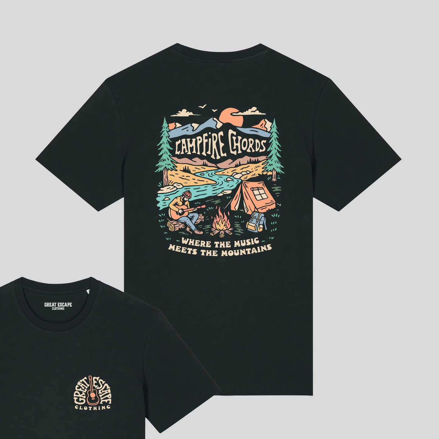 Organic CAMPFIRE CHORDS T-Shirt