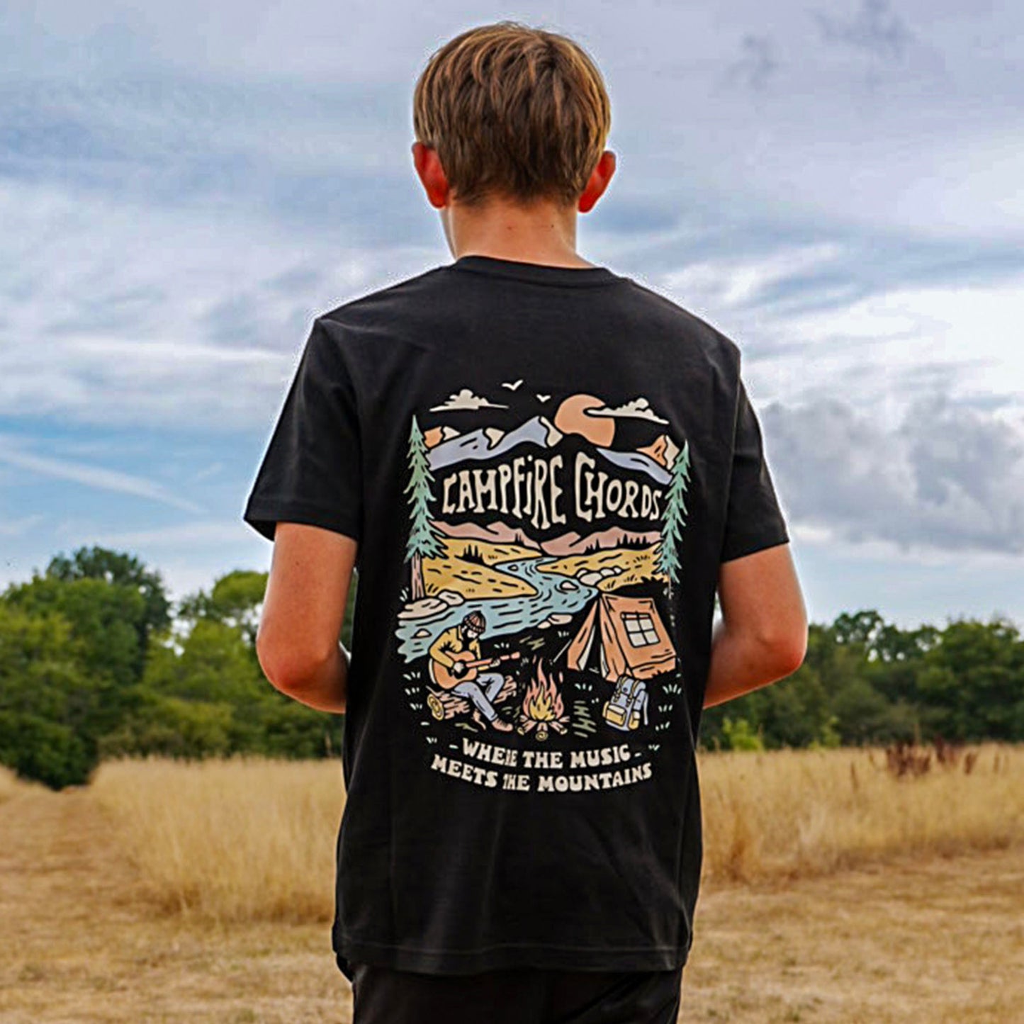 Organic CAMPFIRE CHORDS T-Shirt