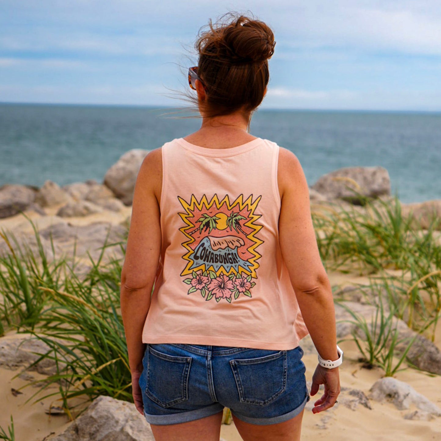 Organic COWABUNGA Cropped Vest Top