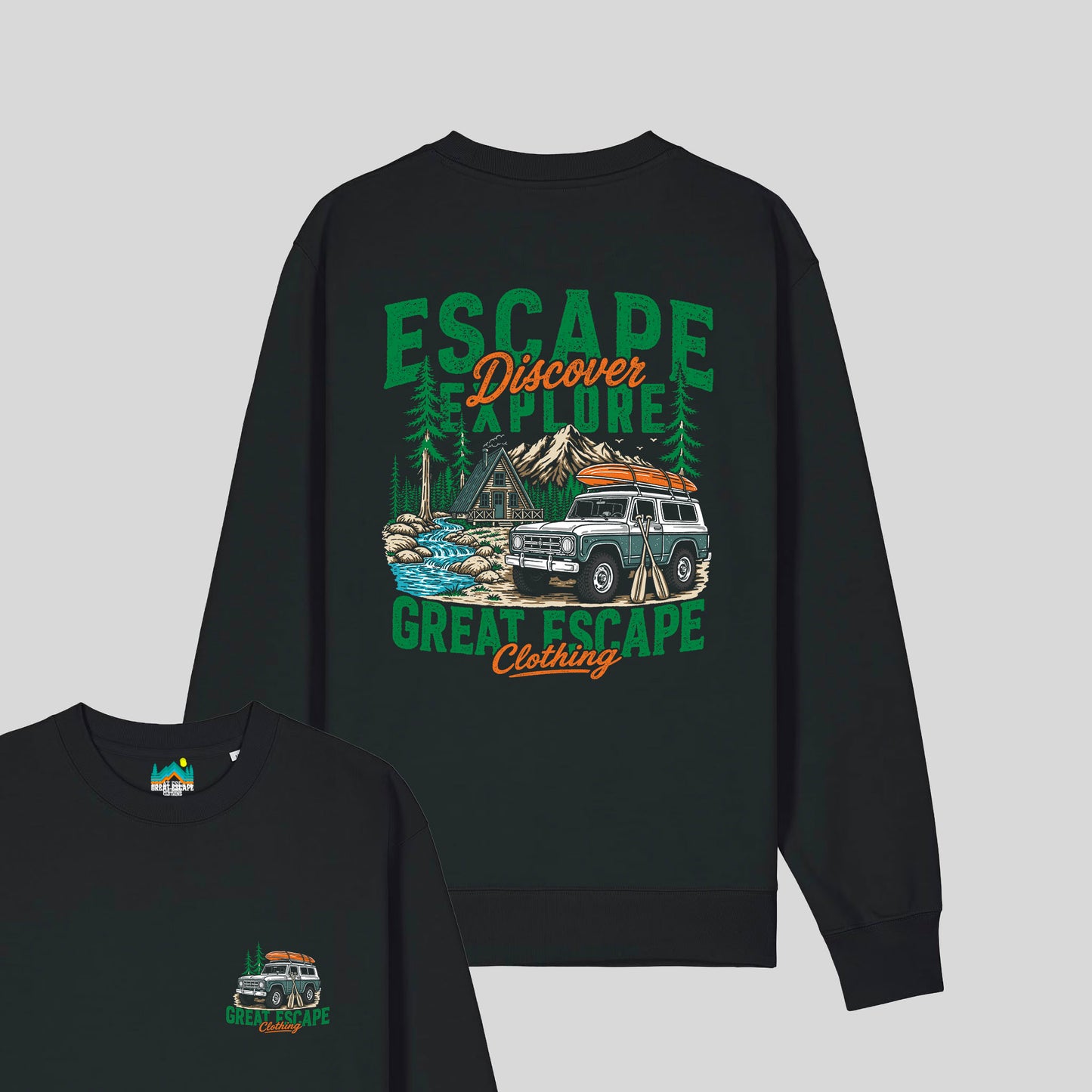 Organic ESCAPE DISCOVER EXPLORE Sweater