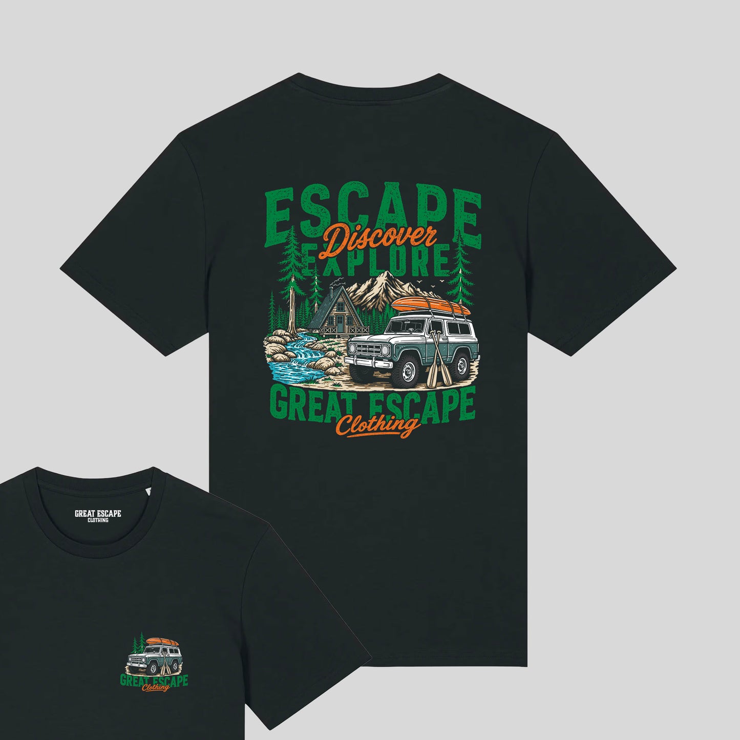 Organic ESCAPE DISCOVER EXPLORE T-Shirt