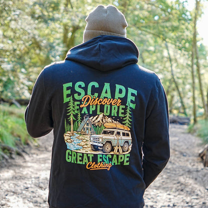Organic ESCAPE DISCOVER EXPLORE Hoodie