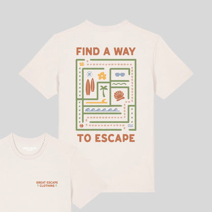 Organic FIND A WAY TO ESCAPE T-Shirt