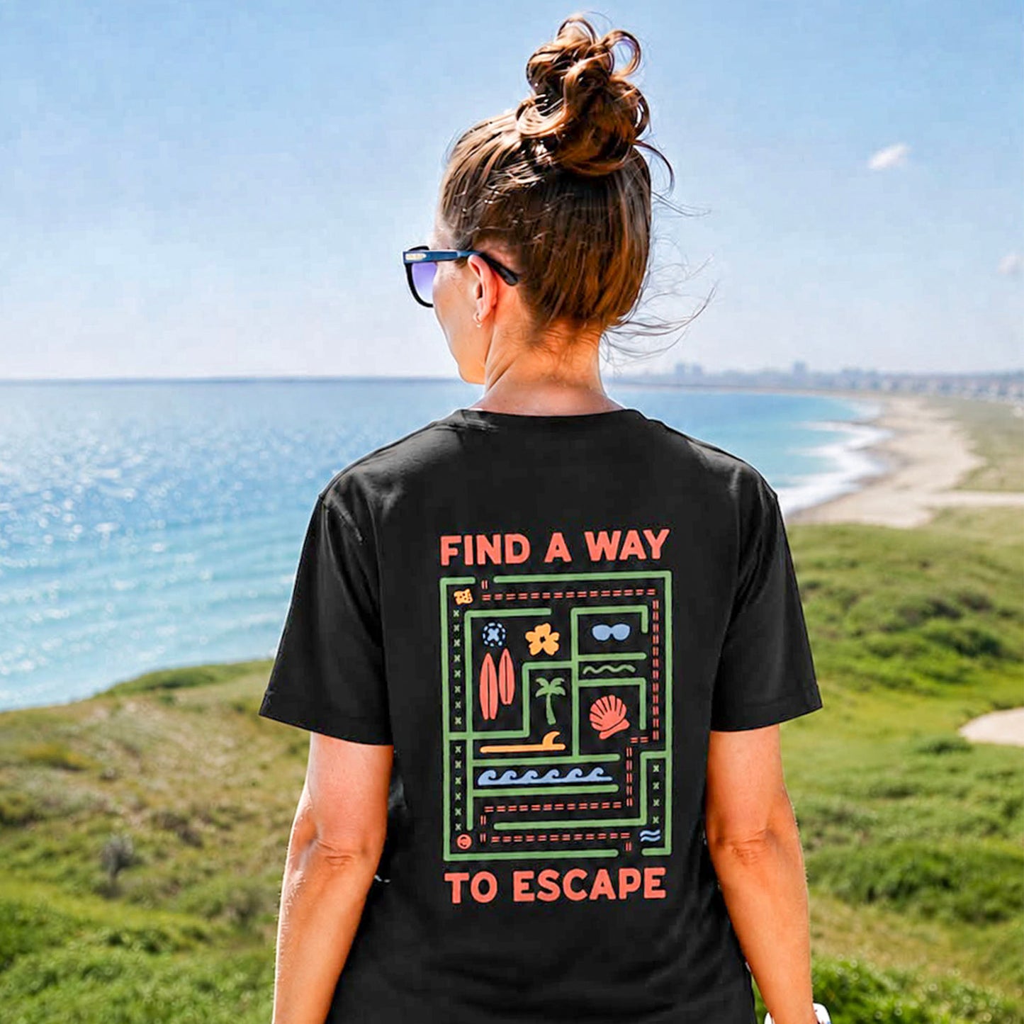 Organic FIND A WAY TO ESCAPE T-Shirt