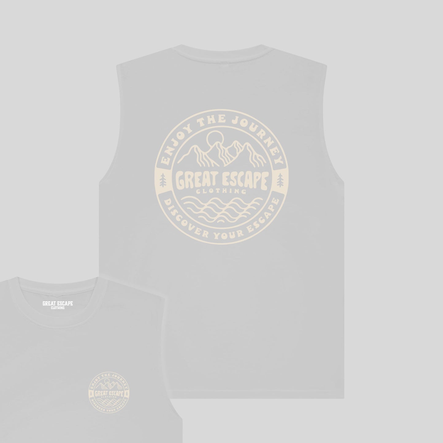 Organic GREAT ESCAPE Slogan Tank Top
