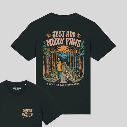 Organic JUST ADD MUDDY PAWS T-Shirt