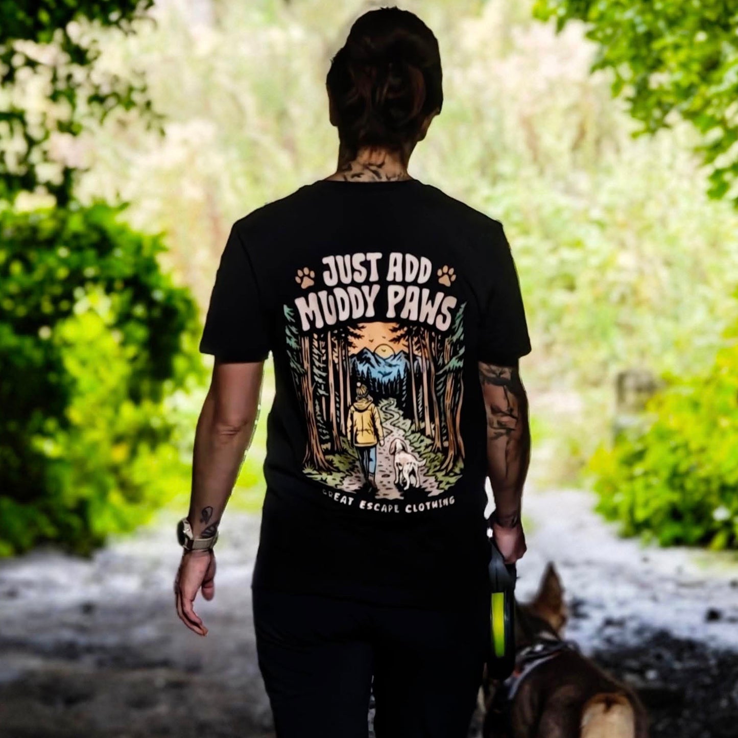Organic JUST ADD MUDDY PAWS T-Shirt
