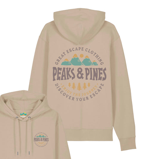 Desert Sand Organic PEAKS & PINES Hoodie