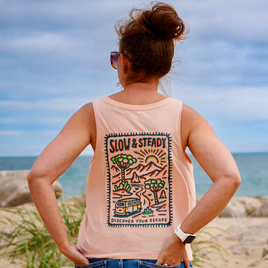 Organic SLOW & STEADY Cropped Vest Top
