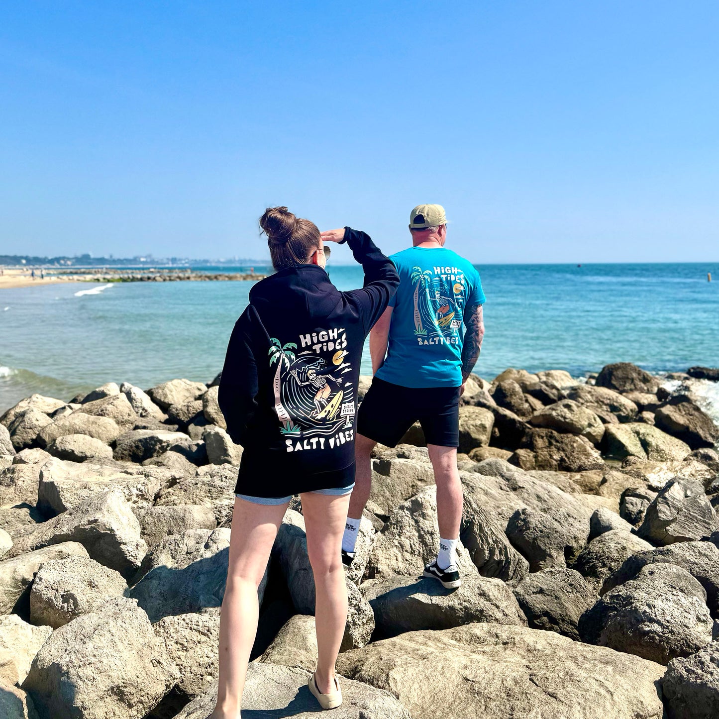 Organic HIGH TIDES SALTY VIBES Hoodie