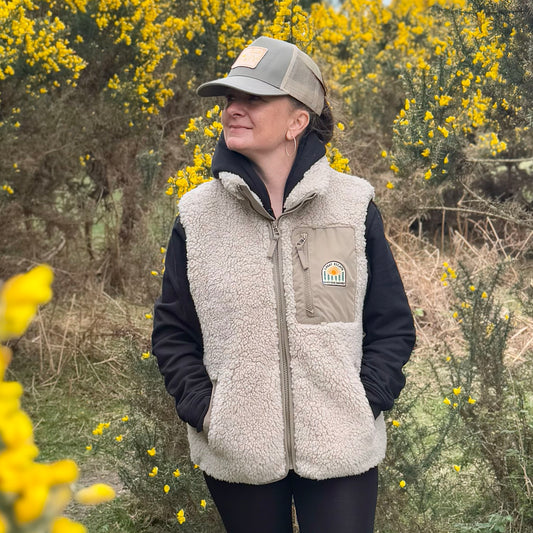 ENJOY THE JOURNEY Sherpa Fleece Gilet