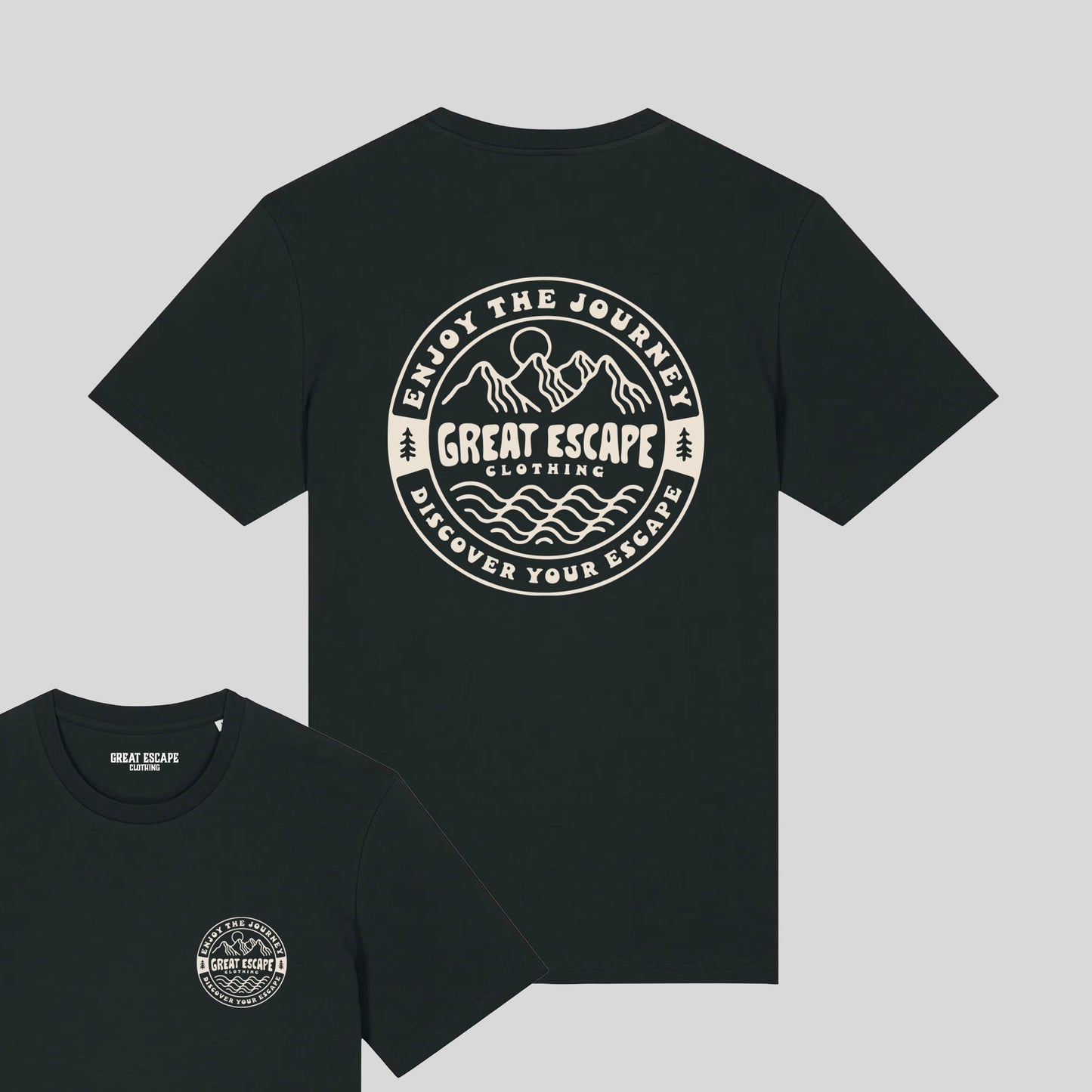 Organic GREAT ESCAPE Slogan T-Shirt